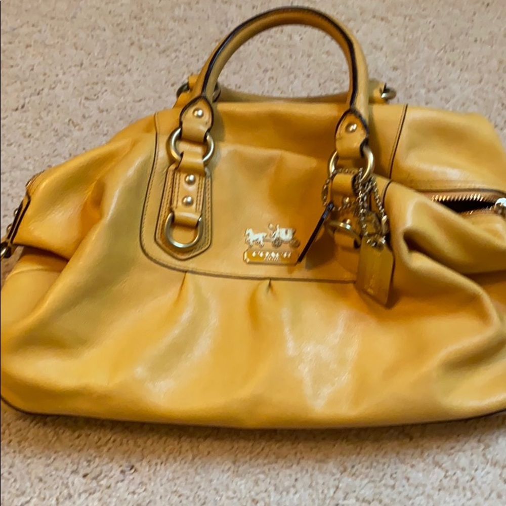 Mustard yellow Coach Bag